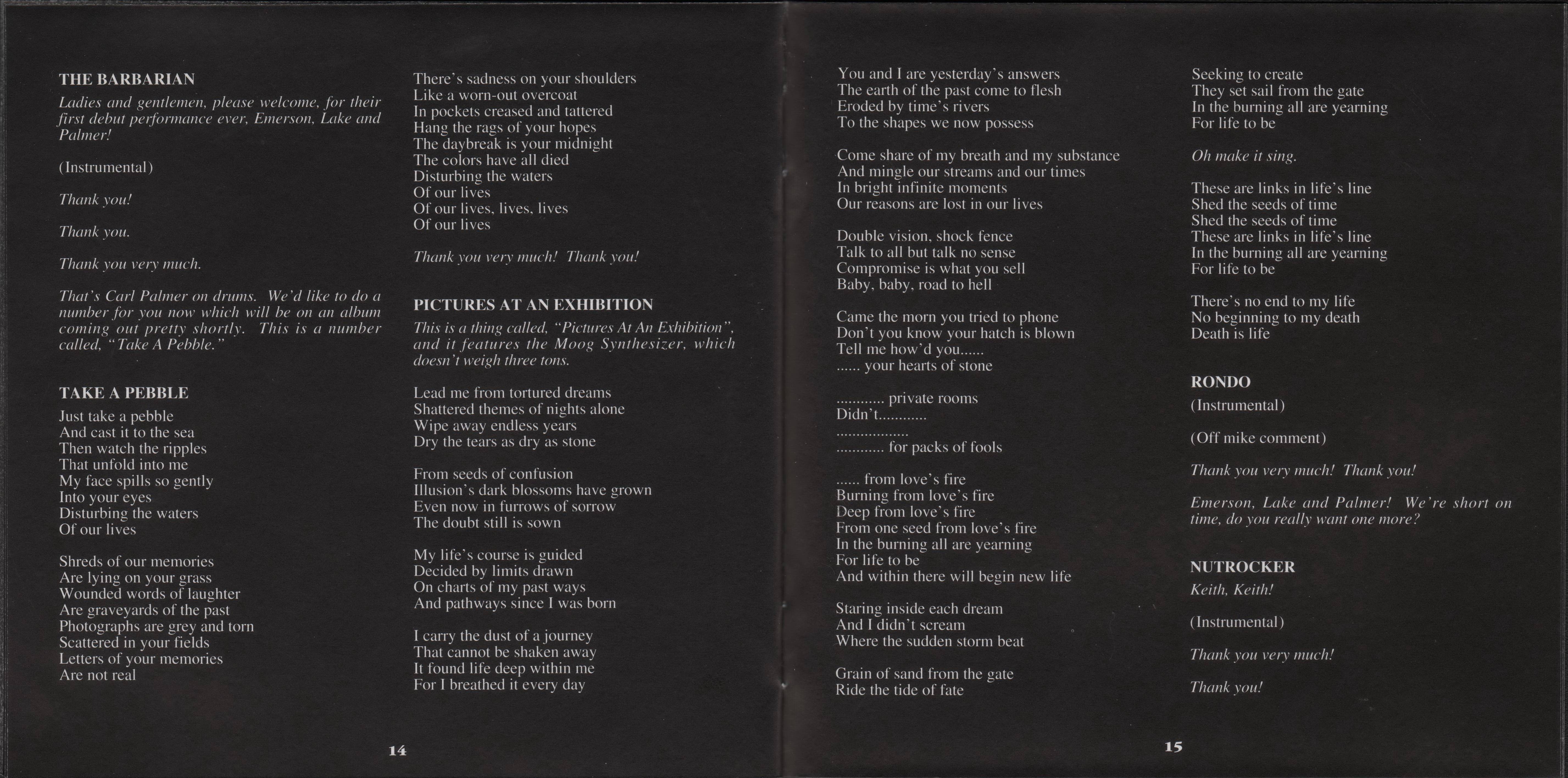 Emerson, Lake and Palmer Live At The Isle Of Wight Festival [Booklet09 jpn]